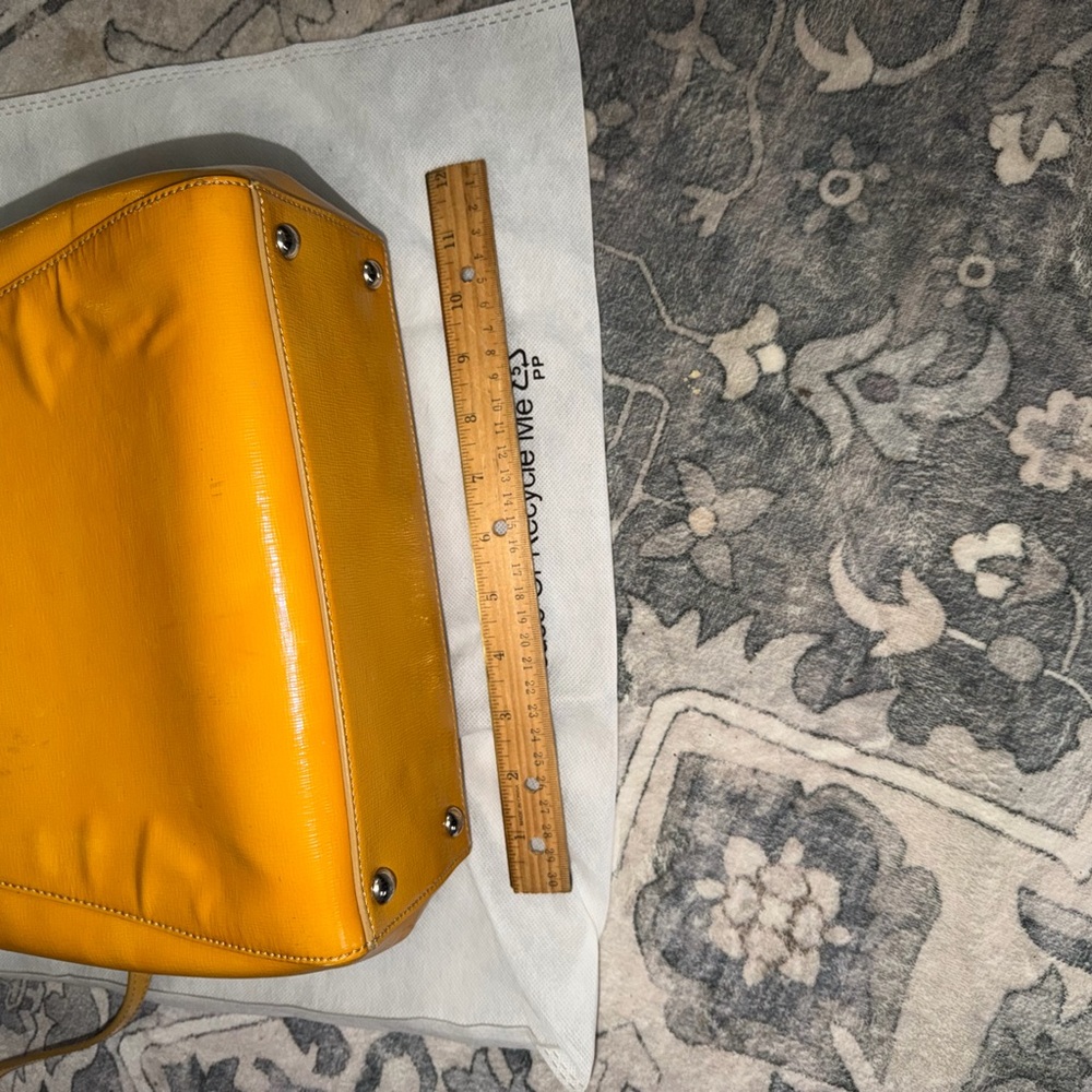Fendi 2Jours Yellow Handbag from 2014 Karl Lagerfeld Collection - Picture 10 of 16